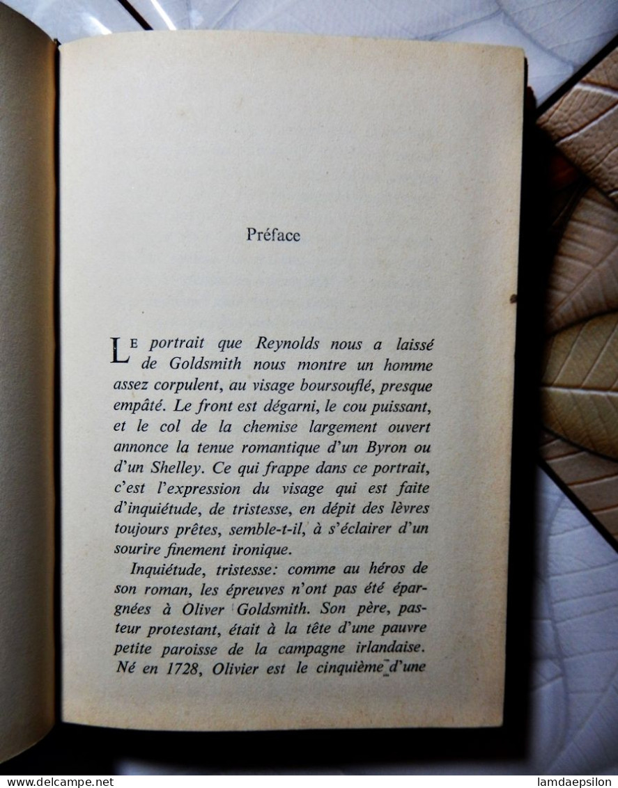 LE PASTEUR DE WAKEFIELD...OLIVIER GOLDSMITH...EDITION RENCONTRE 1962 - Unclassified