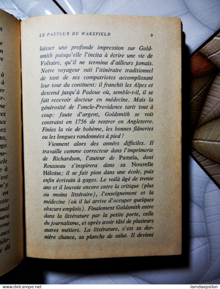 LE PASTEUR DE WAKEFIELD...OLIVIER GOLDSMITH...EDITION RENCONTRE 1962 - Non Classificati