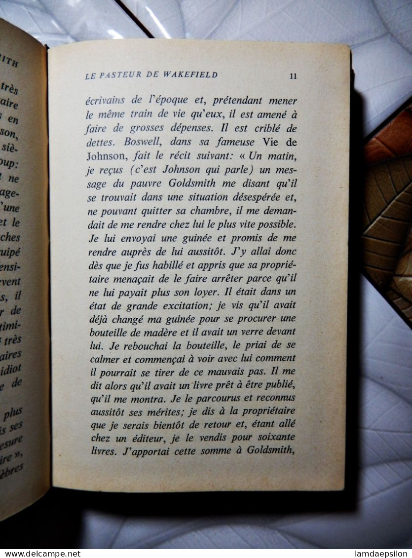 LE PASTEUR DE WAKEFIELD...OLIVIER GOLDSMITH...EDITION RENCONTRE 1962 - Unclassified