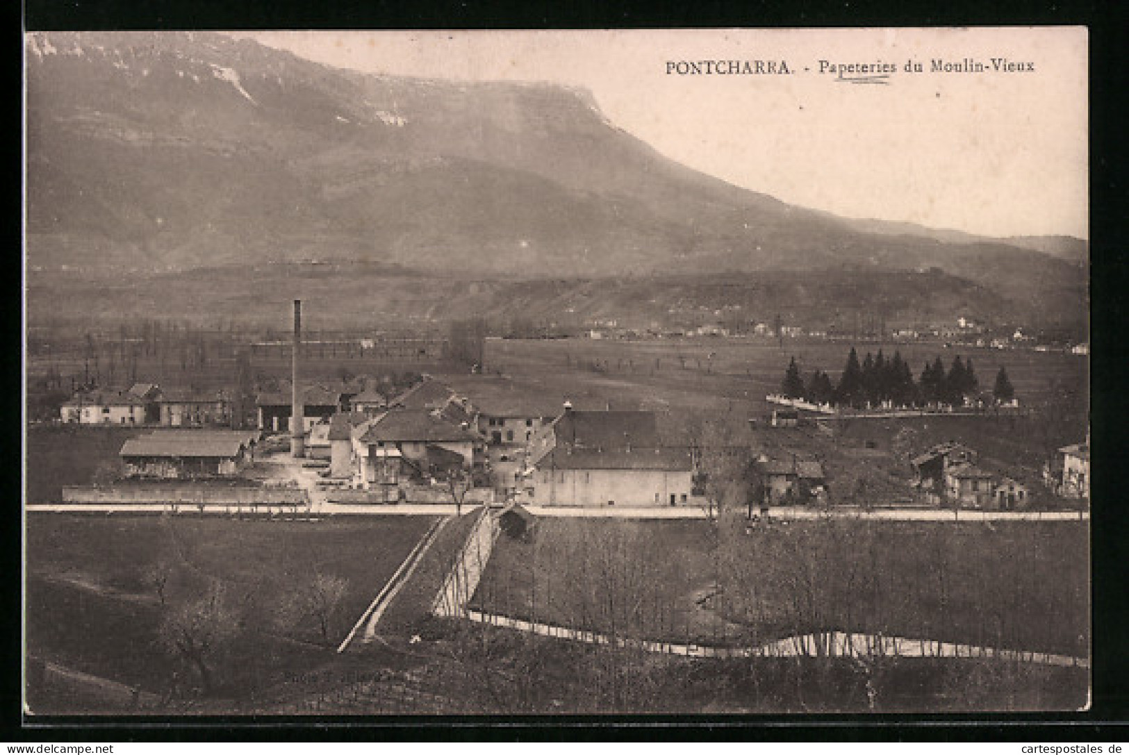 CPA Pontcharra, Papeteries Du Moulin-Vieux  - Pontcharra