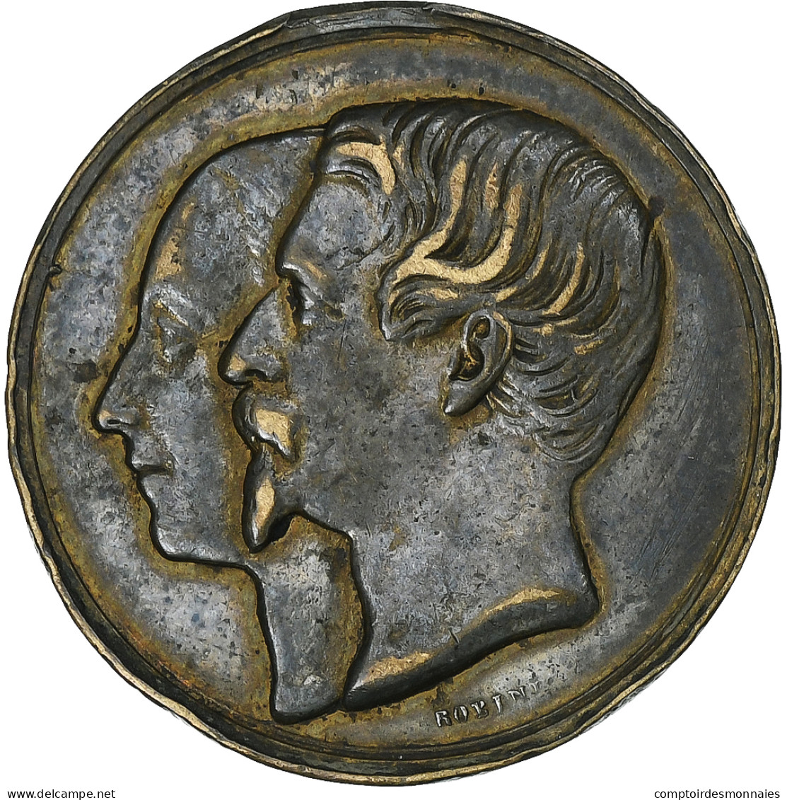 France, Médaille, Napoléon III, Visite Impériale à Lille, 1853, Cuivre, TTB+ - Other & Unclassified