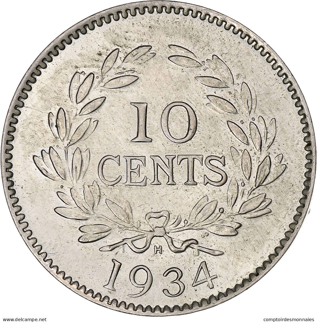 Sarawak, George V, 10 Cents, Brooke Rajah, 1934, Heaton, Cupro-nickel, SUP - Colonies