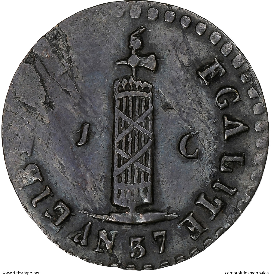 Haïti, Centime, 1840 / AN 37, Cuivre, TTB, KM:A21 - Haïti