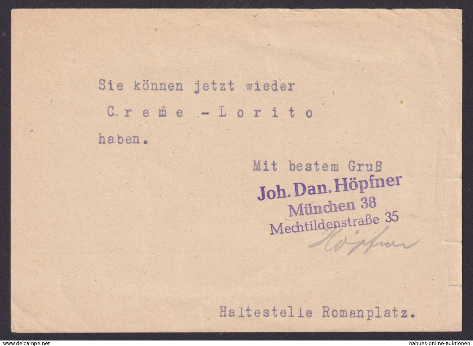 Bizone Ganzsache 5 Reichspfennig P 630 MÜNCHEN 9 Aptierter HdB-K1 - Covers & Documents