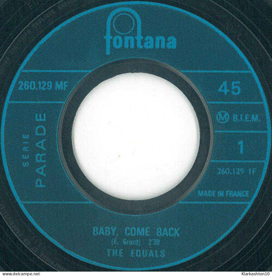 Baby Come Back - Unclassified