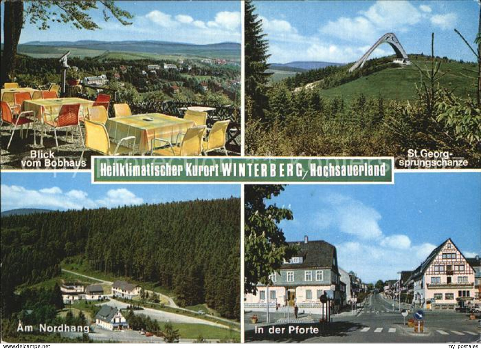 72519688 Winterberg Hochsauerland Blick Vom Bobhaus Sankt Georgsprungschanze Nor - Winterberg