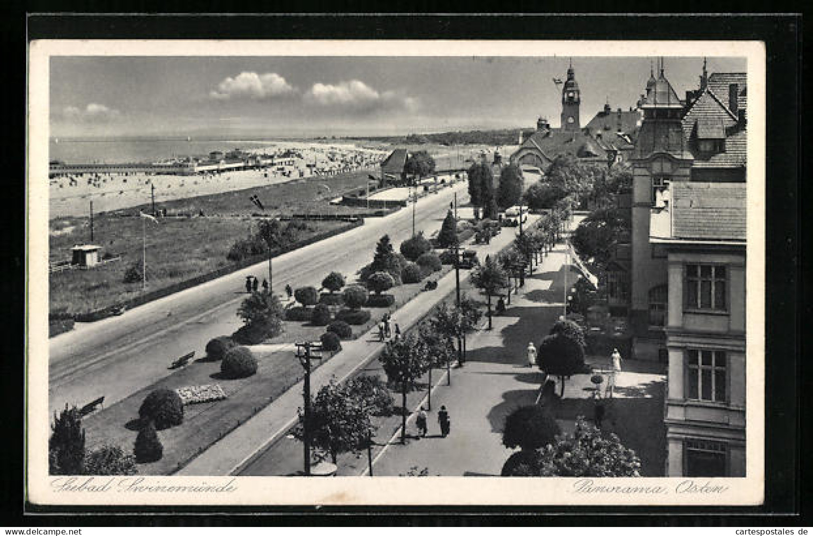 AK Swinemünde, Promenade, Osten  - Pommern