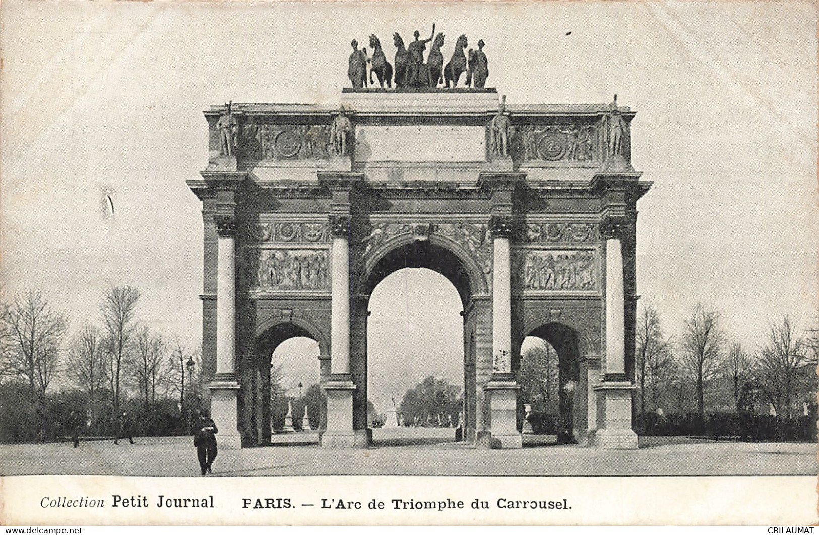 75-PARIS-L ARC DE TRIOMPHE DU CARROUSEL-N°T5308-C/0069 - Arc De Triomphe