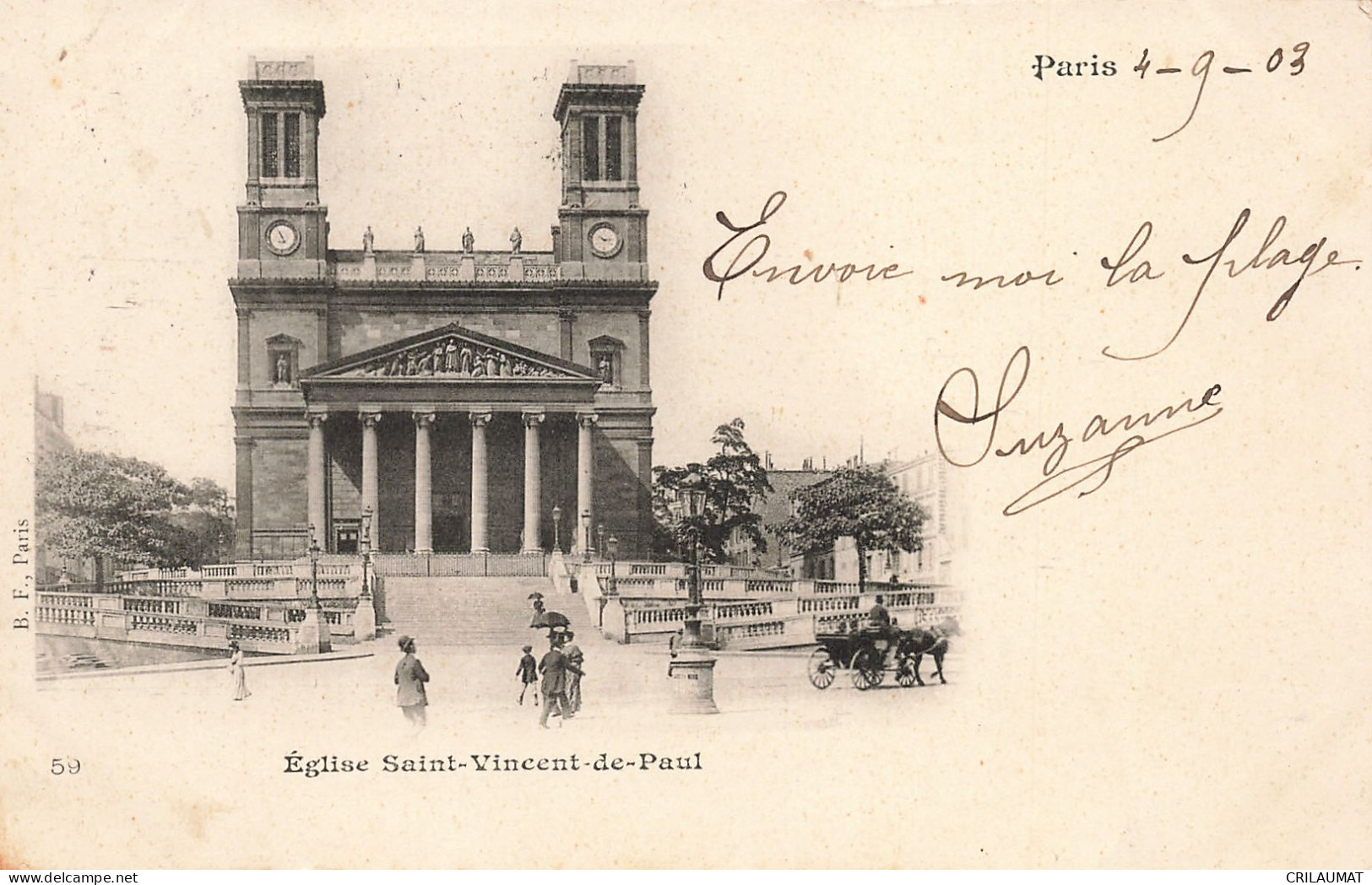 75-PARIS-EGLISE SAINT VINCENT DE PAUL-N°T5308-B/0115 - Kerken