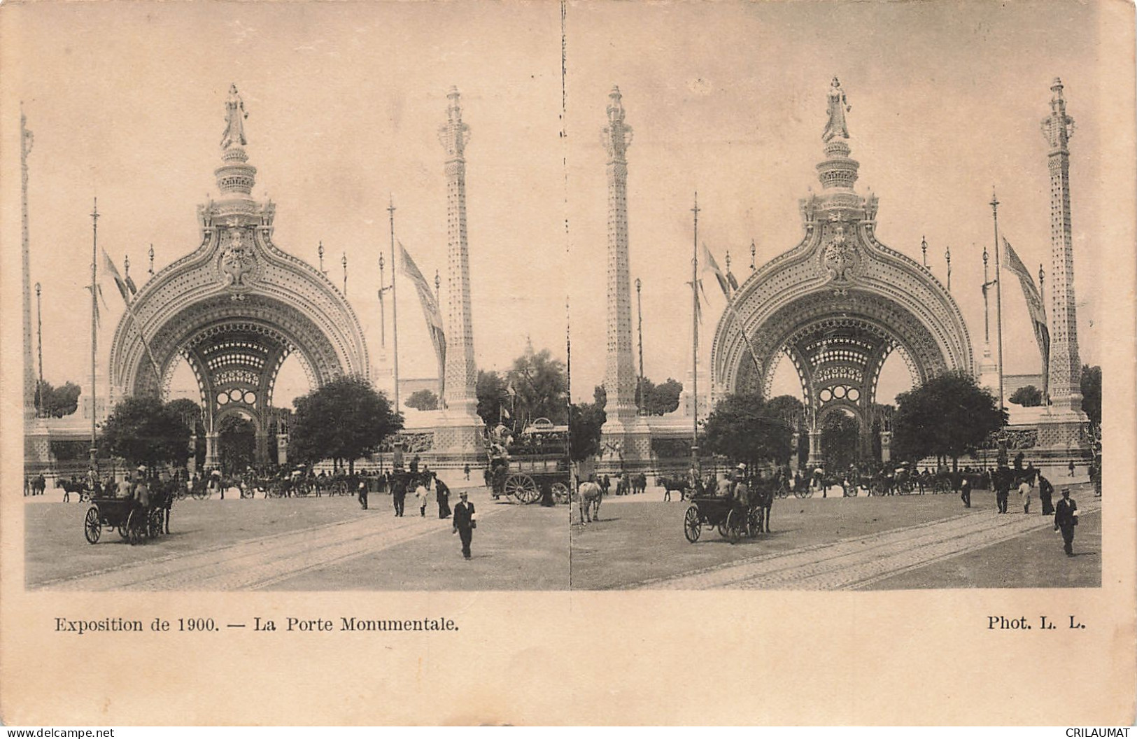75-PARIS-EXPOSITION DE 1900 LA PORTE MONUMENTALE-N°T5308-A/0213 - Exhibitions
