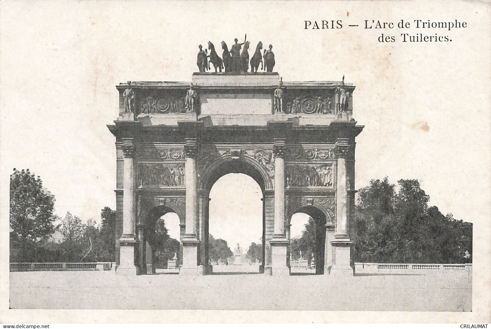 75-PARIS-ARC DE TRIOMPHE DES TUILERIES-N°T5308-A/0139 - Arc De Triomphe