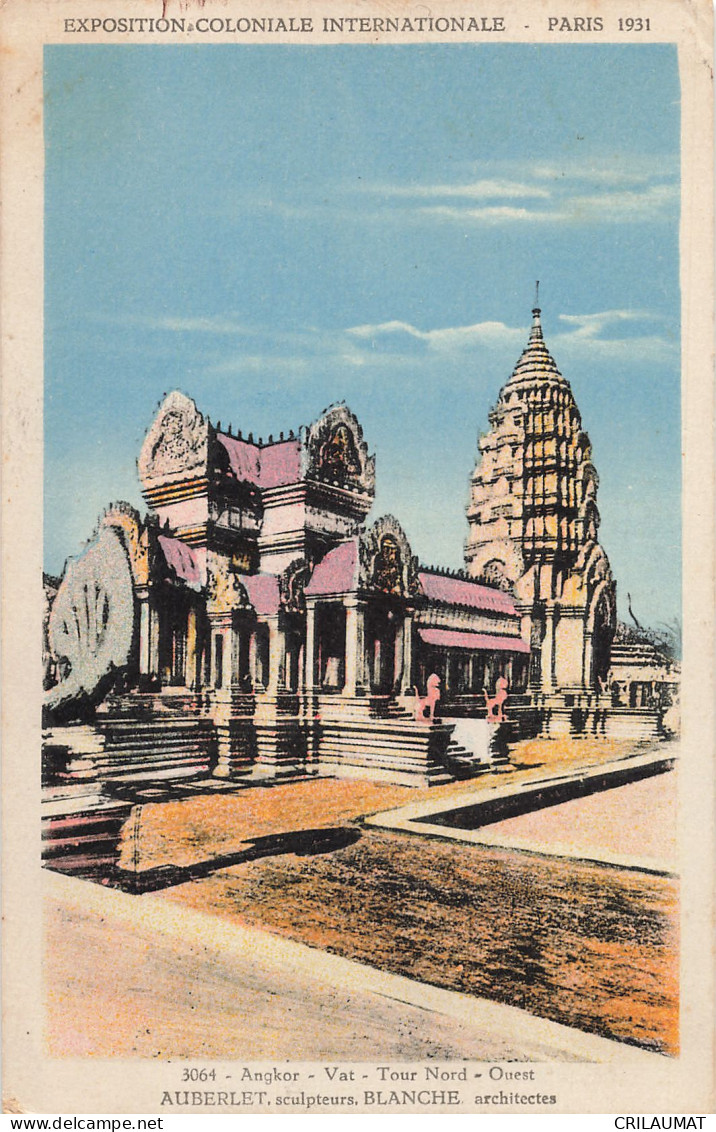 75-PARIS-EXPOSITION COLONIALE INTERNATIONALE 1931 ANGKOR VAT-N°T5308-A/0087 - Exhibitions