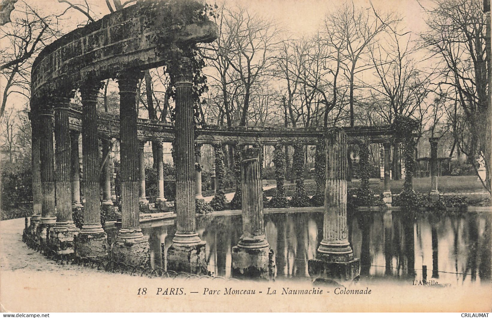 75-PARIS-PARC MONCEAU LA NAUMACHIE-N°T5308-E/0211 - Parques, Jardines