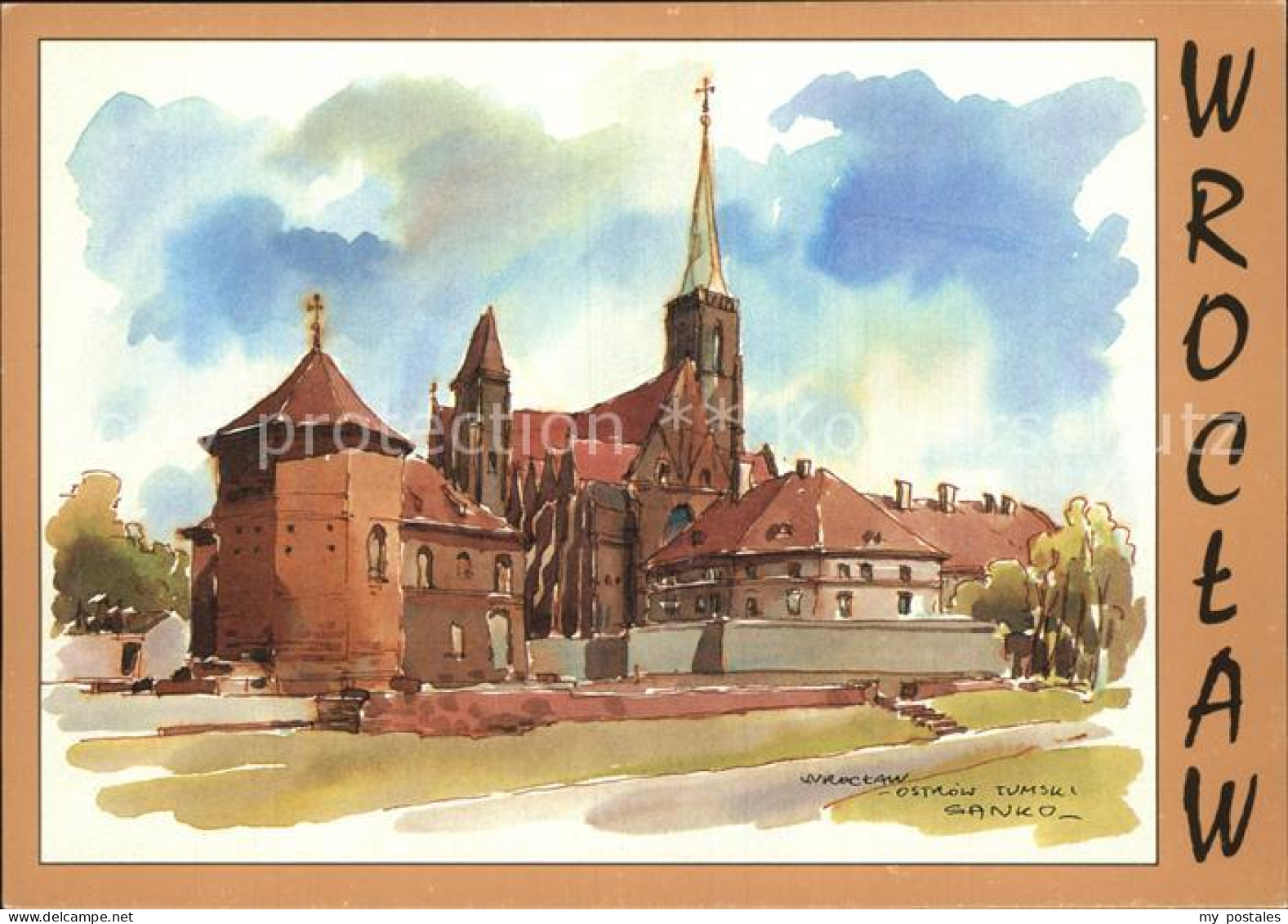 72519526 Wroclaw Dominsel Kuenstlerkarte Wroclaw - Poland