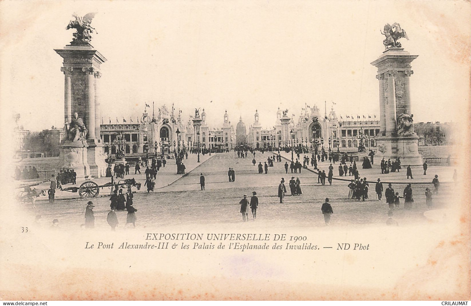 75-PARIS-EXPOSITION UNIVERSELLE DE 1900 LE PONT ALEXANDRE III-N°T5308-D/0213 - Mostre