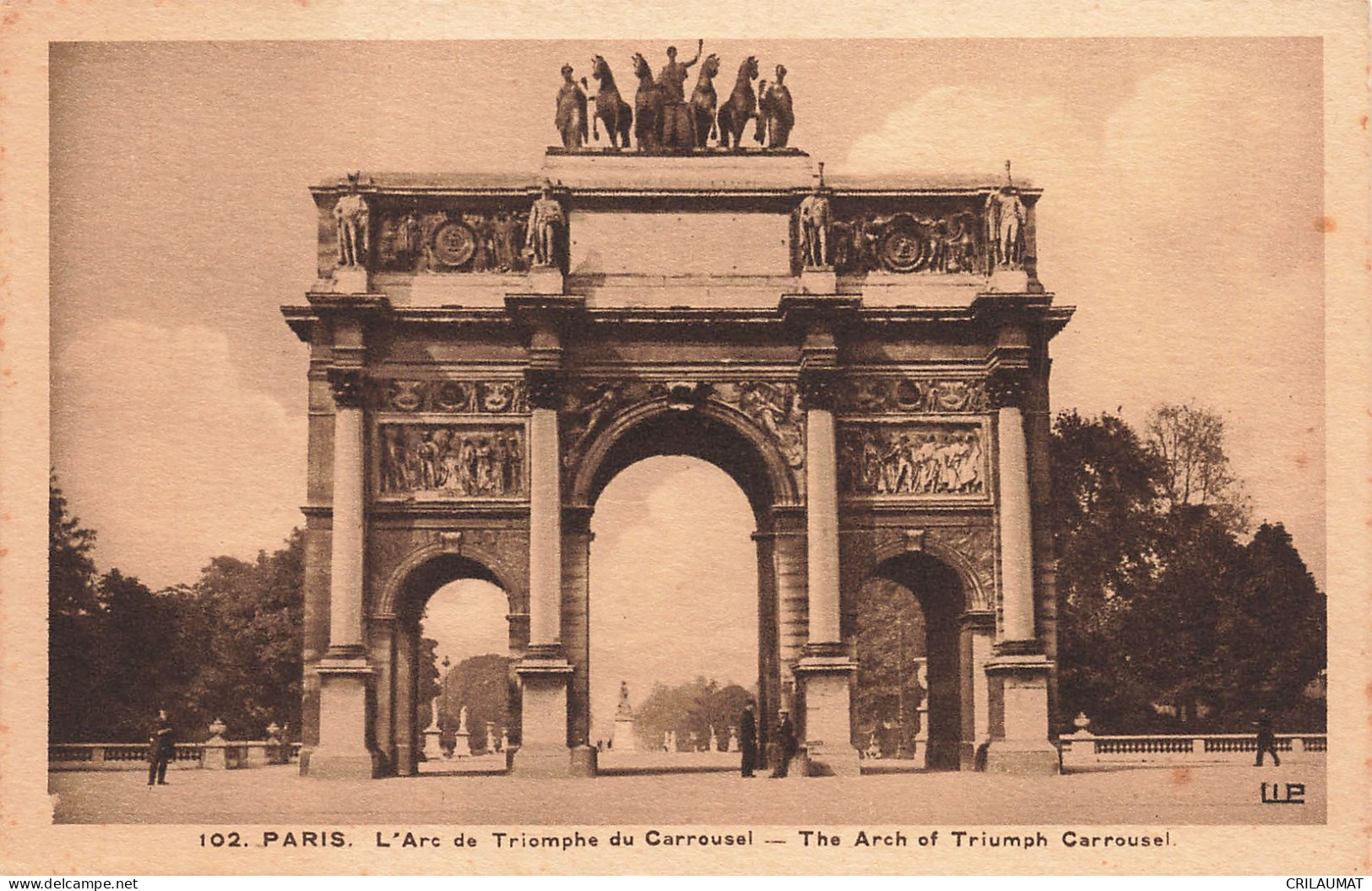75-PARIS-L ARC DE TRIOMPHE DU CARROUSEL-N°T5308-D/0135 - Triumphbogen