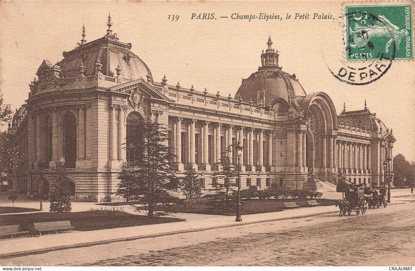 75-PARIS-CHAMPS ELYSEES LE PETIT PALAIS-N°T5308-C/0393 - Champs-Elysées