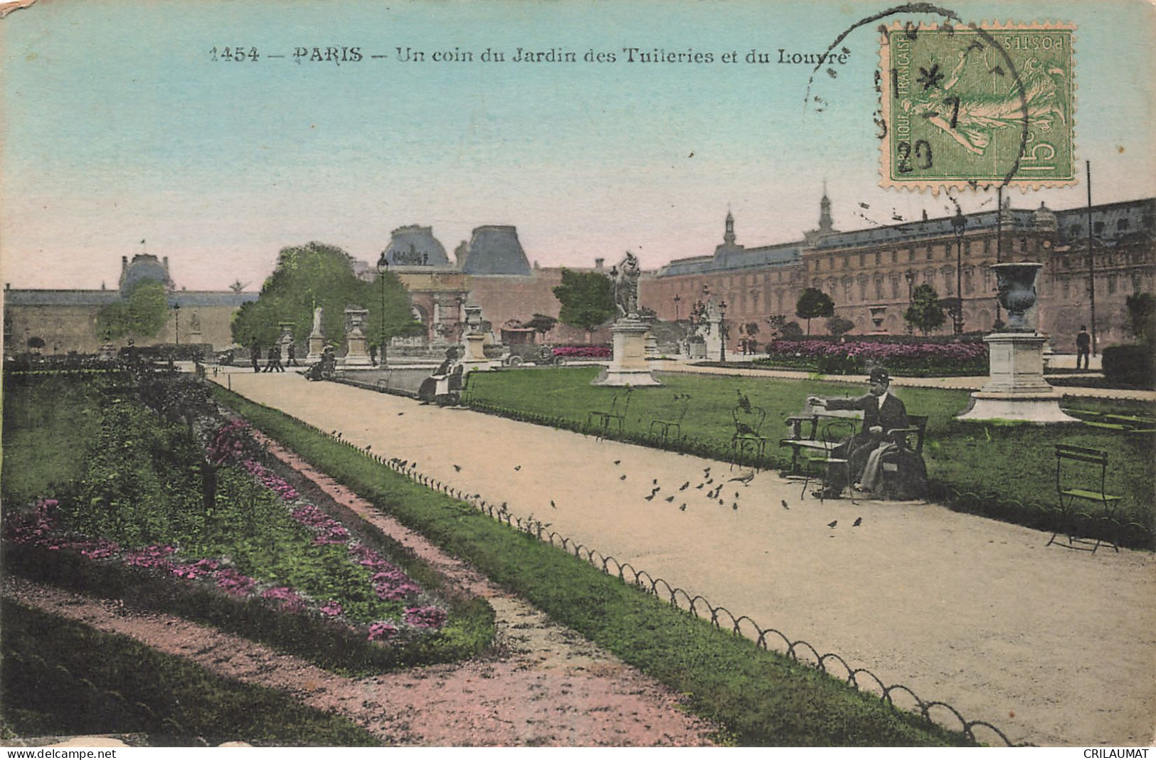 75-PARIS-JARDIN DES TUILERIES ET DU LOUVRE-N°T5308-C/0271 - Parks, Gardens