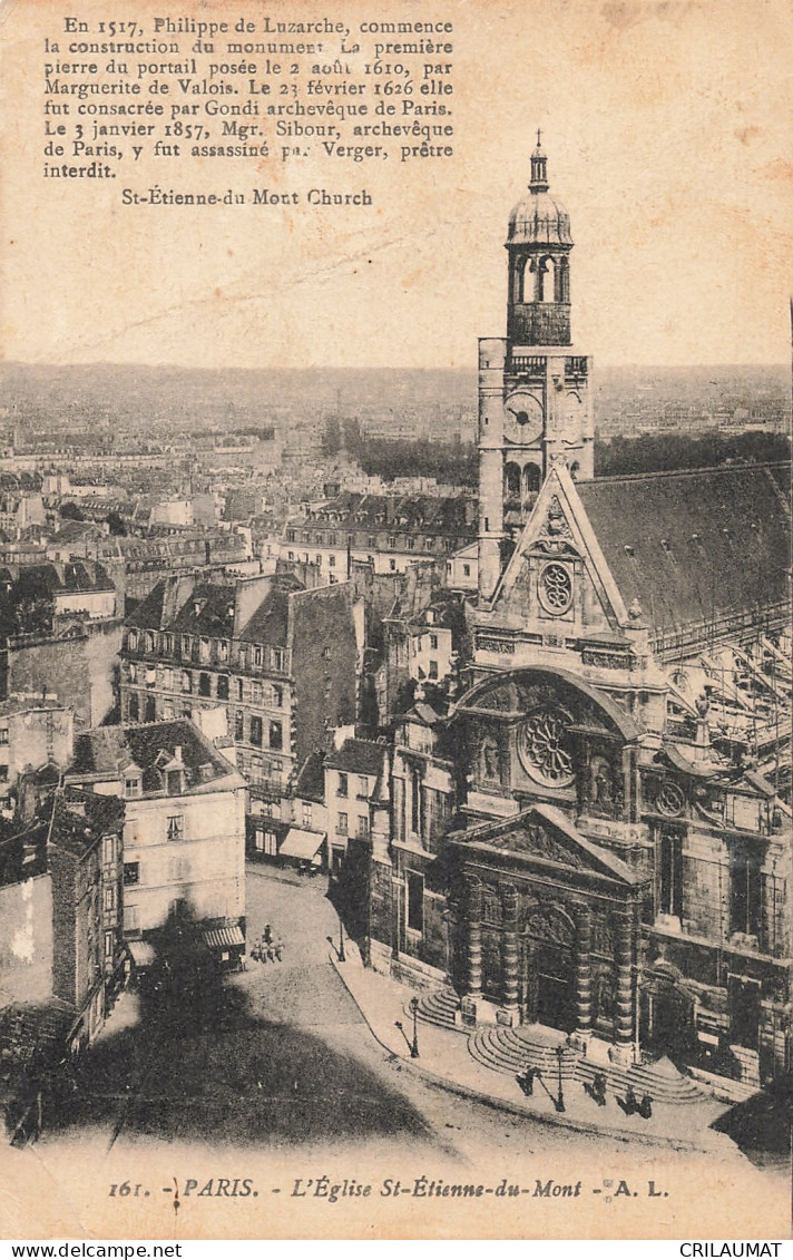 75-PARIS-EGLISE SAINT ETIENNE DU MONT-N°T5308-H/0017 - Churches