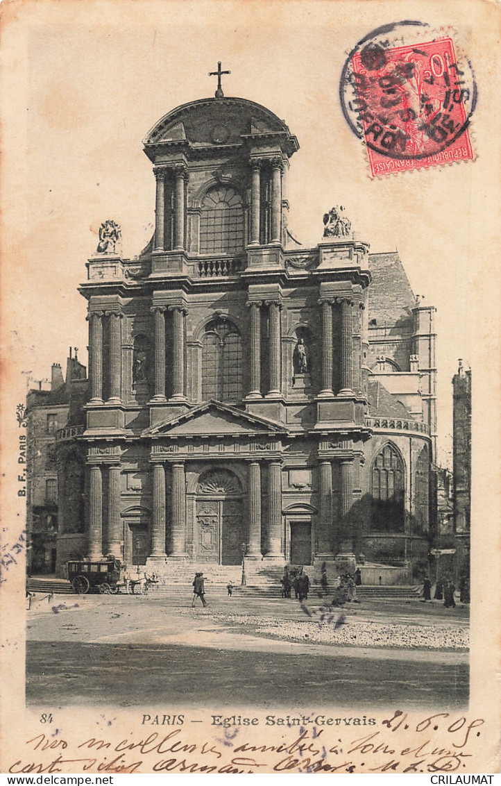 75-PARIS-EGLISE SAINT GERVAIS-N°T5308-G/0371 - Kirchen