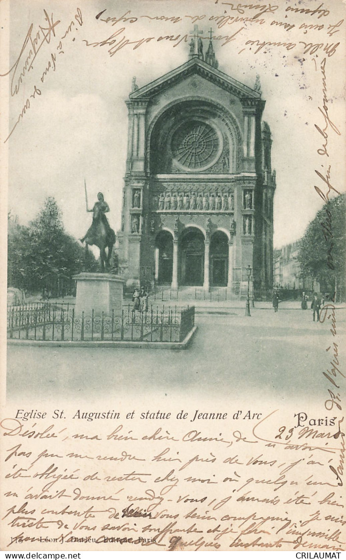 75-PARIS-EGLISE SAINT AUGUSTIN-N°T5308-G/0367 - Eglises