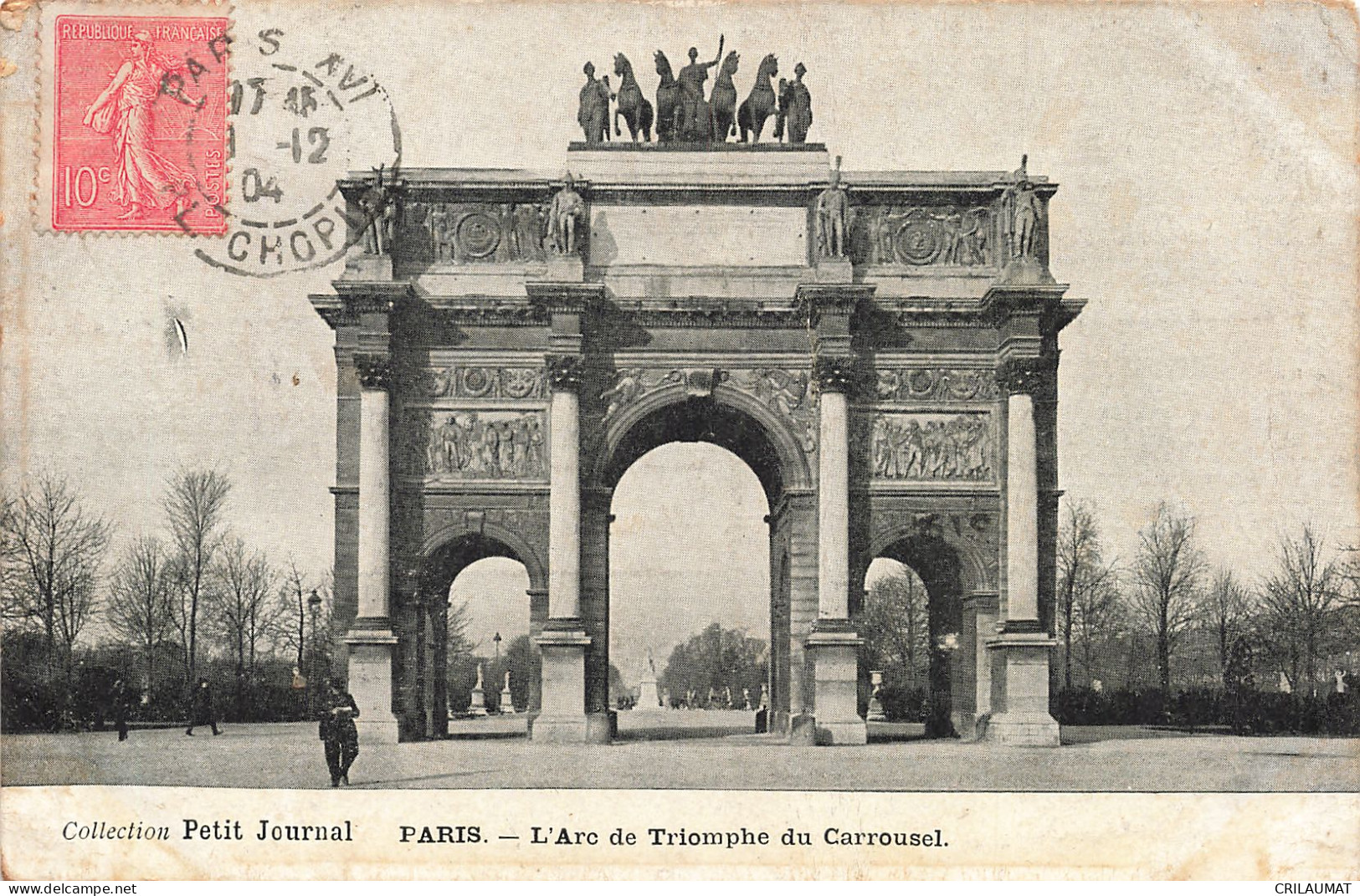 75-PARIS-L ARC DE TRIOMPHE DU CARROUSEL-N°T5308-F/0353 - Arc De Triomphe