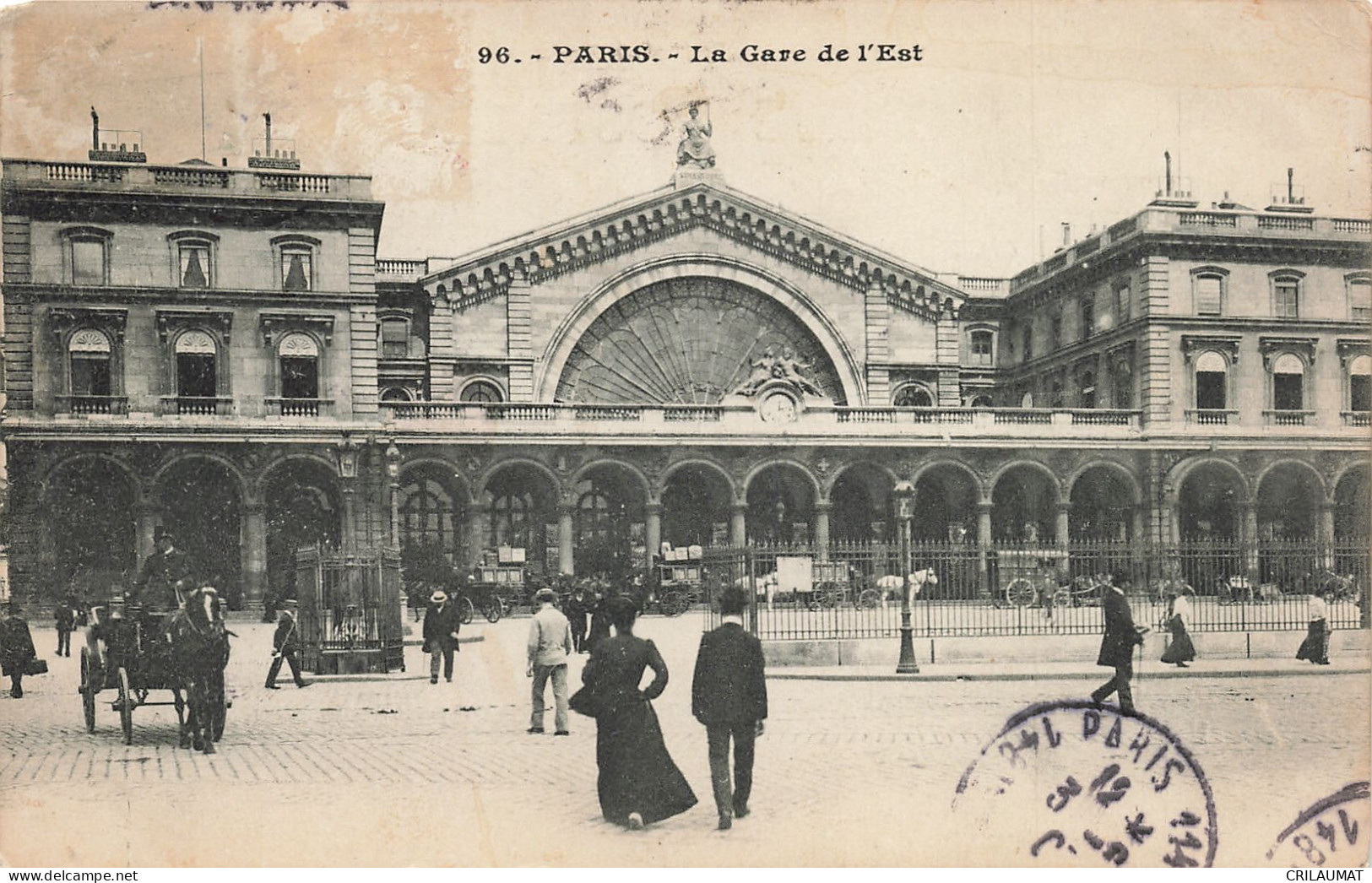 75-PARIS-LA GARE DE L EST-N°T5308-F/0059 - Pariser Métro, Bahnhöfe