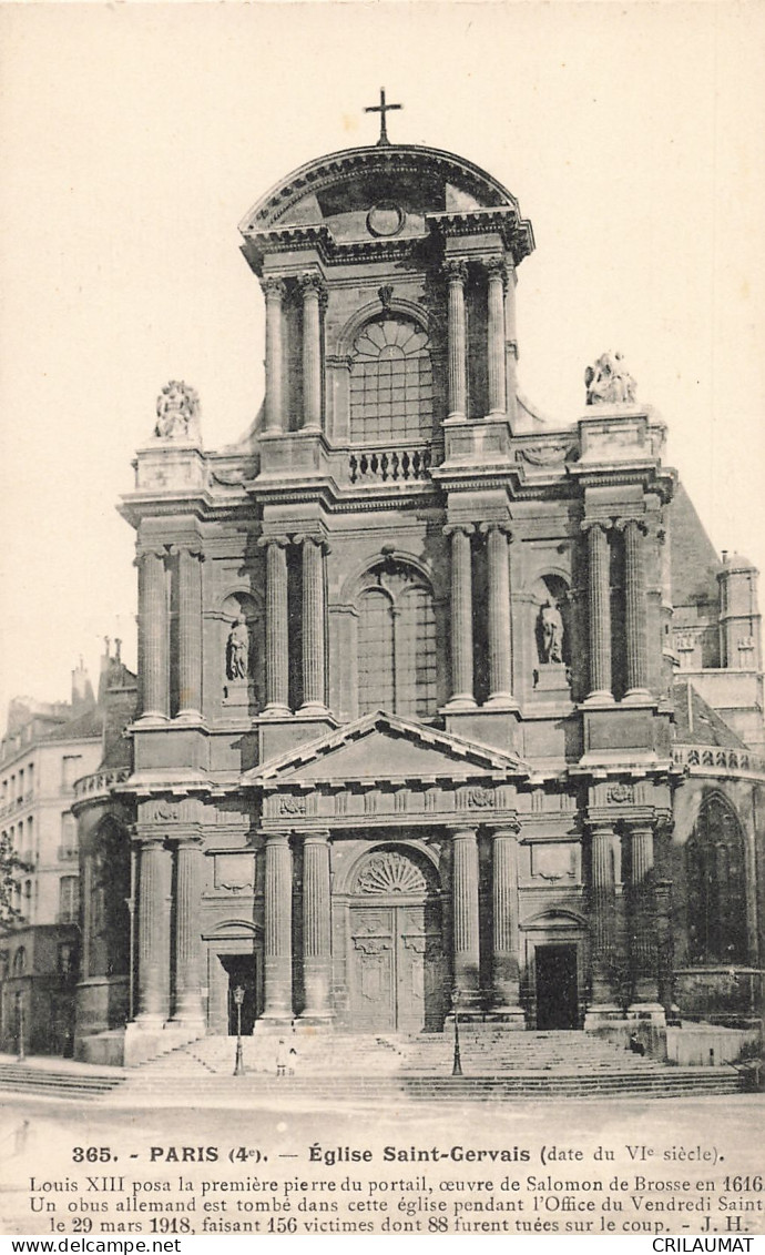 75-PARIS-EGLISE SAINT GERVAIS-N°T5308-F/0015 - Kerken