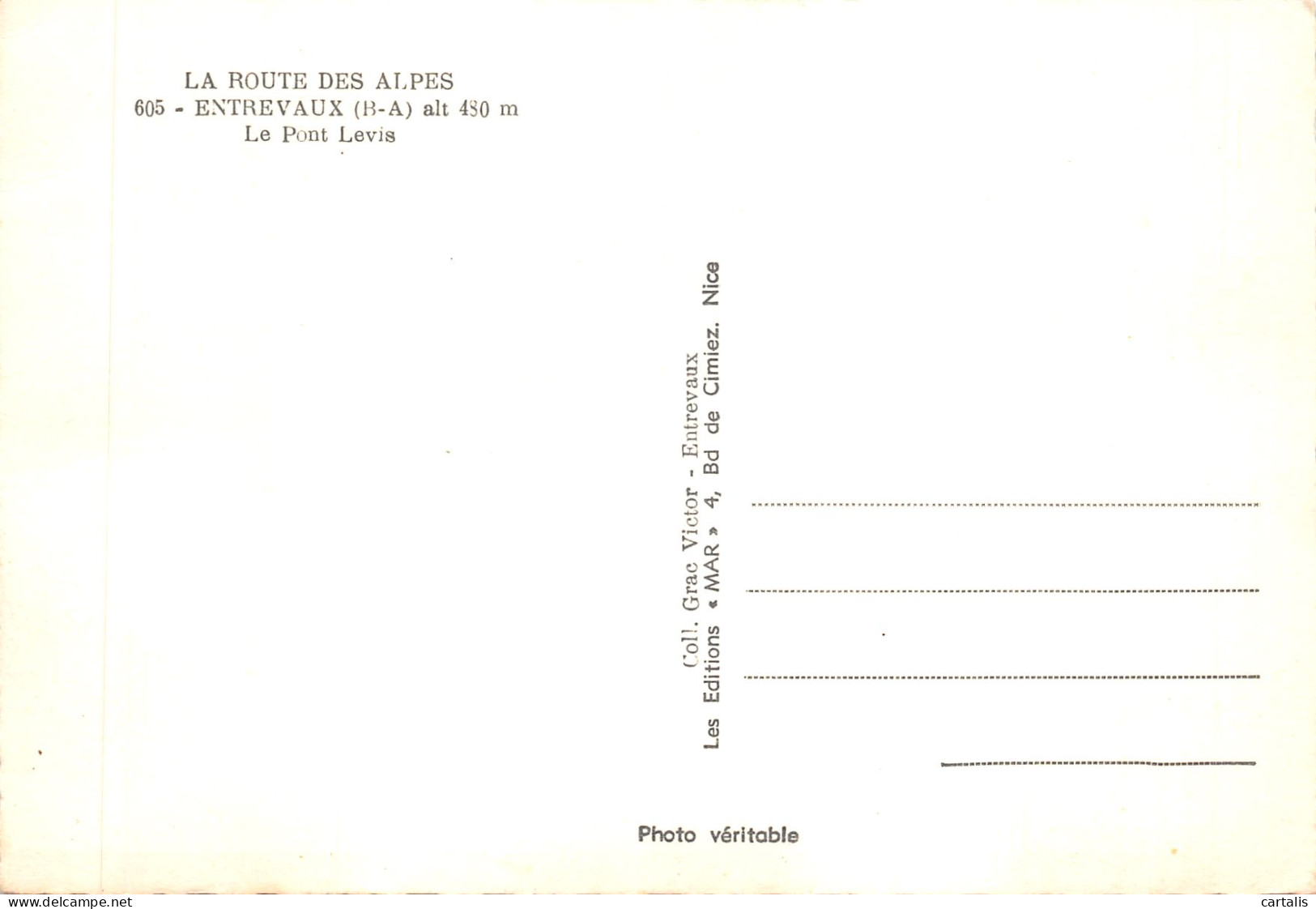 04-ENTREVAUX-N 586-B/0309 - Other & Unclassified