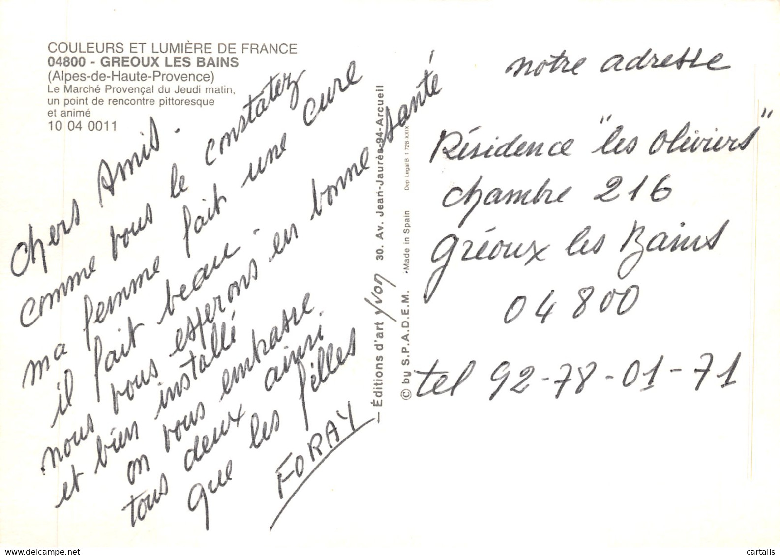 04-GREOUX LES BAINS-N 586-B/0293 - Gréoux-les-Bains