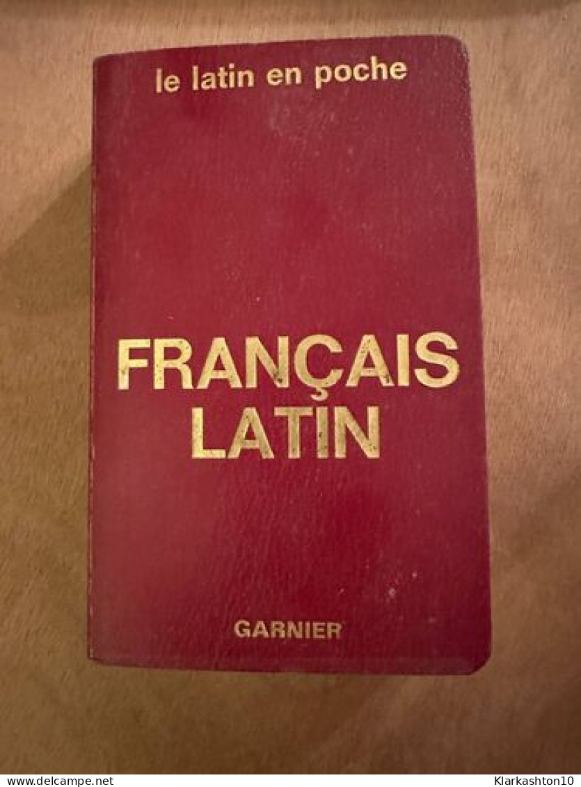 Le Latin En Poche Français Latin - Other & Unclassified