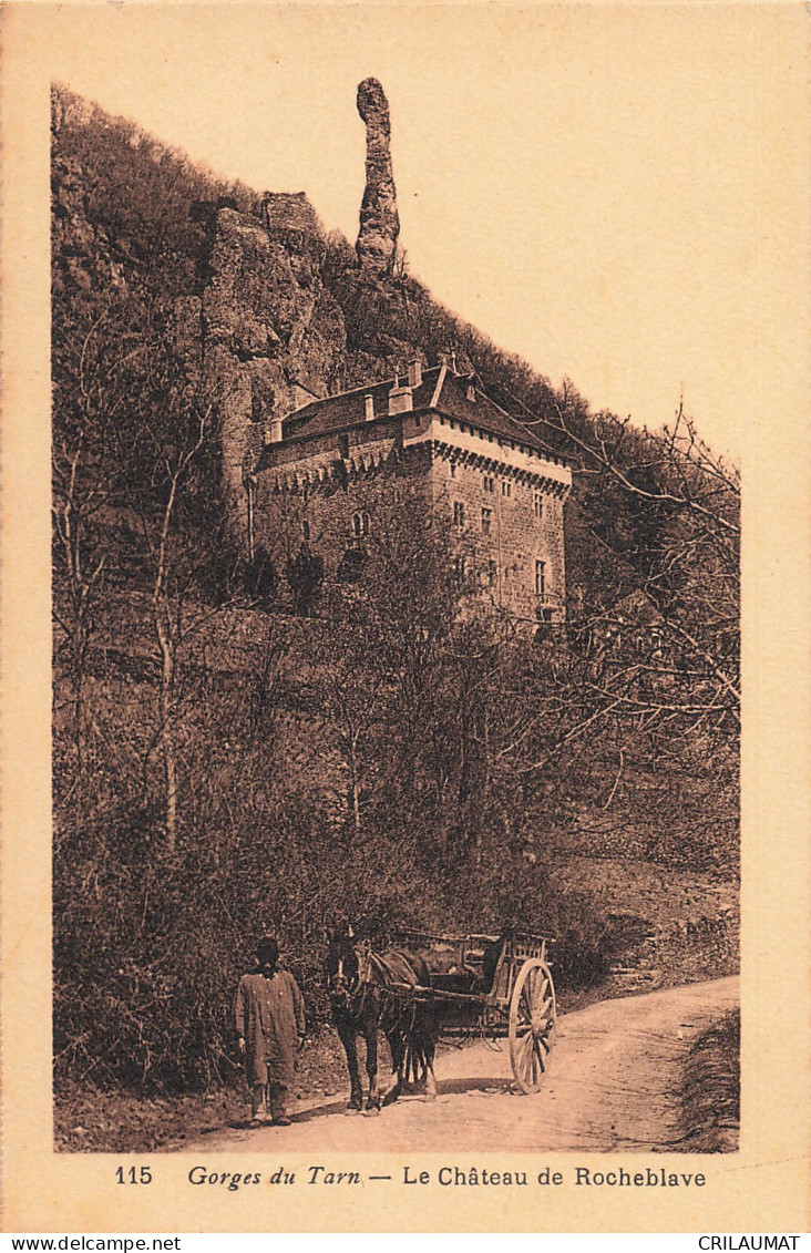 48-GORGES DU TARN LE CHATEAU DE ROCHEBLAVE-N°T5309-B/0309 - Gorges Du Tarn