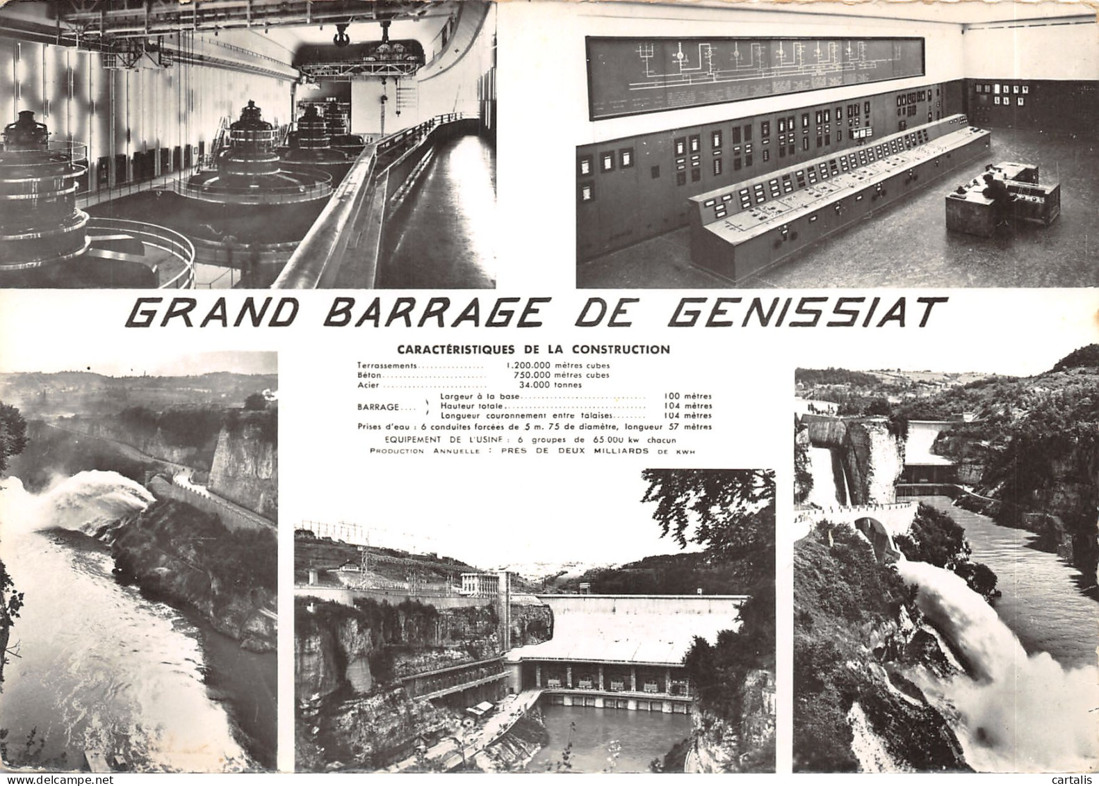 01-GENISSIAT-LE BARRAGE-N 586-A/0383 - Génissiat