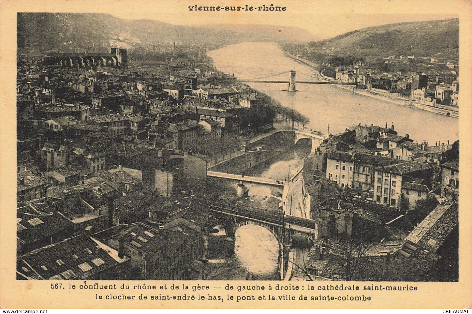 38-VIENNE SUR LE RHONE-N°T5309-B/0179 - Vienne