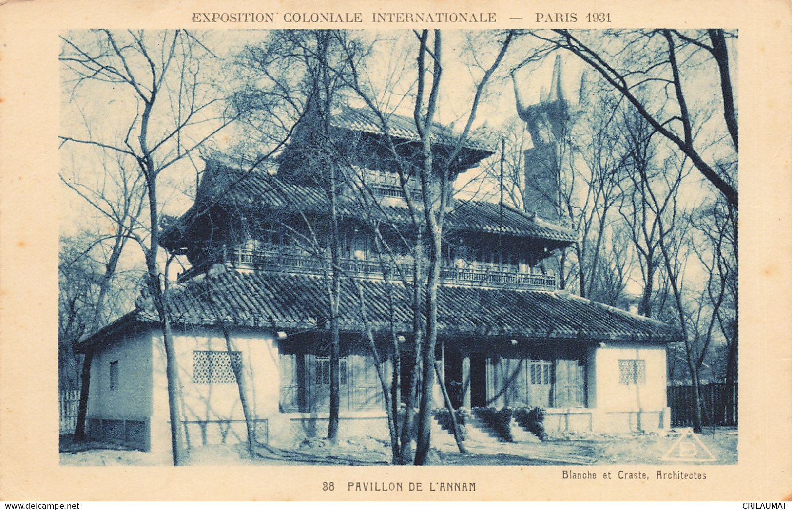 75-PARIS-EXPOSITION COLONIALE INTERNATIONALE 1931 PAVILLON DE L ANNAM-N°T5308-H/0287 - Exhibitions