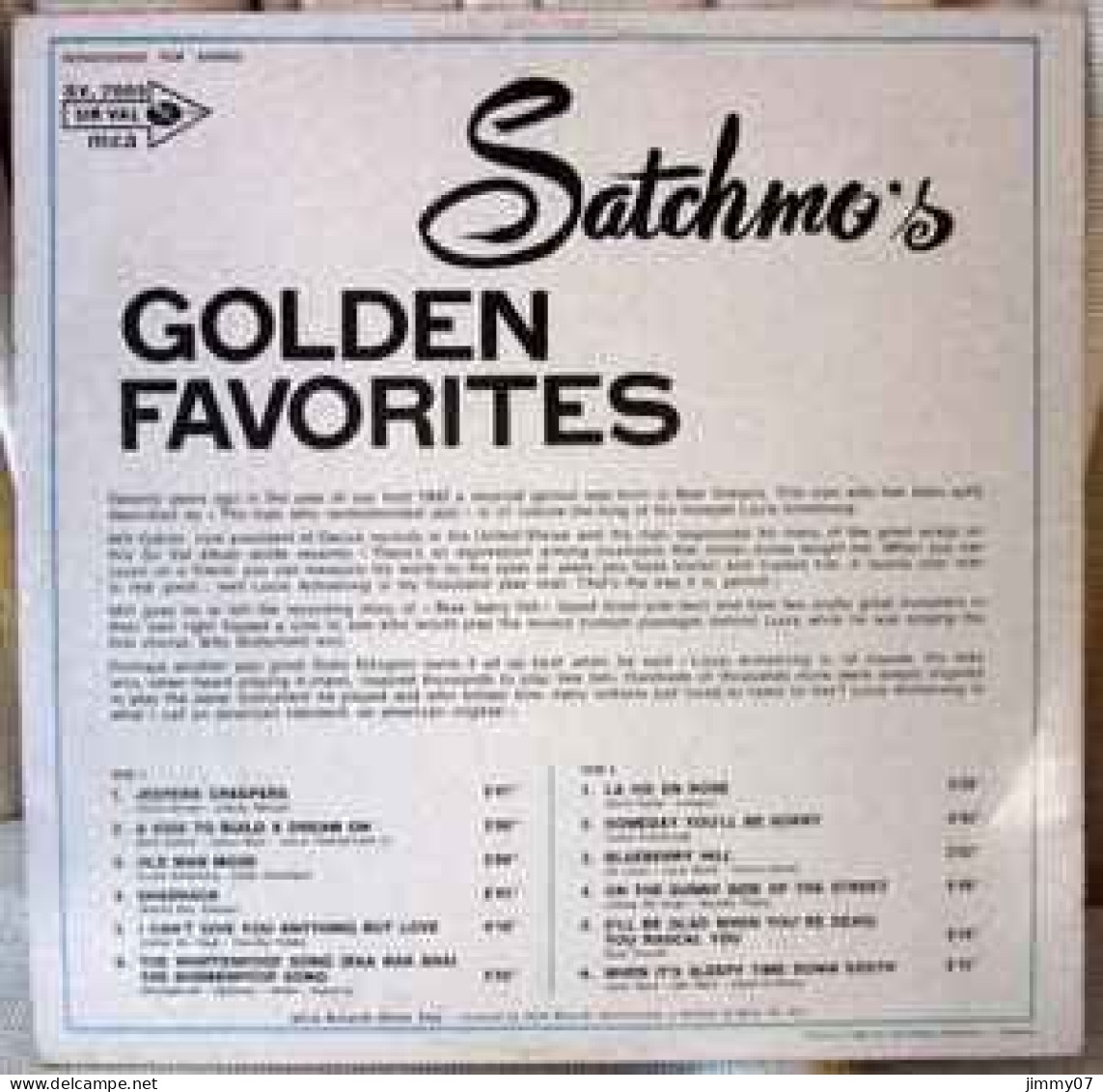 Louis Armstrong - Satchmo's Golden Favorites (LP, Comp, Rep) - Jazz