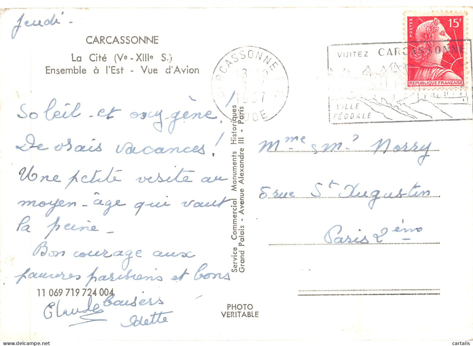 11-CARCASSONNE-N 587-A/0335 - Carcassonne