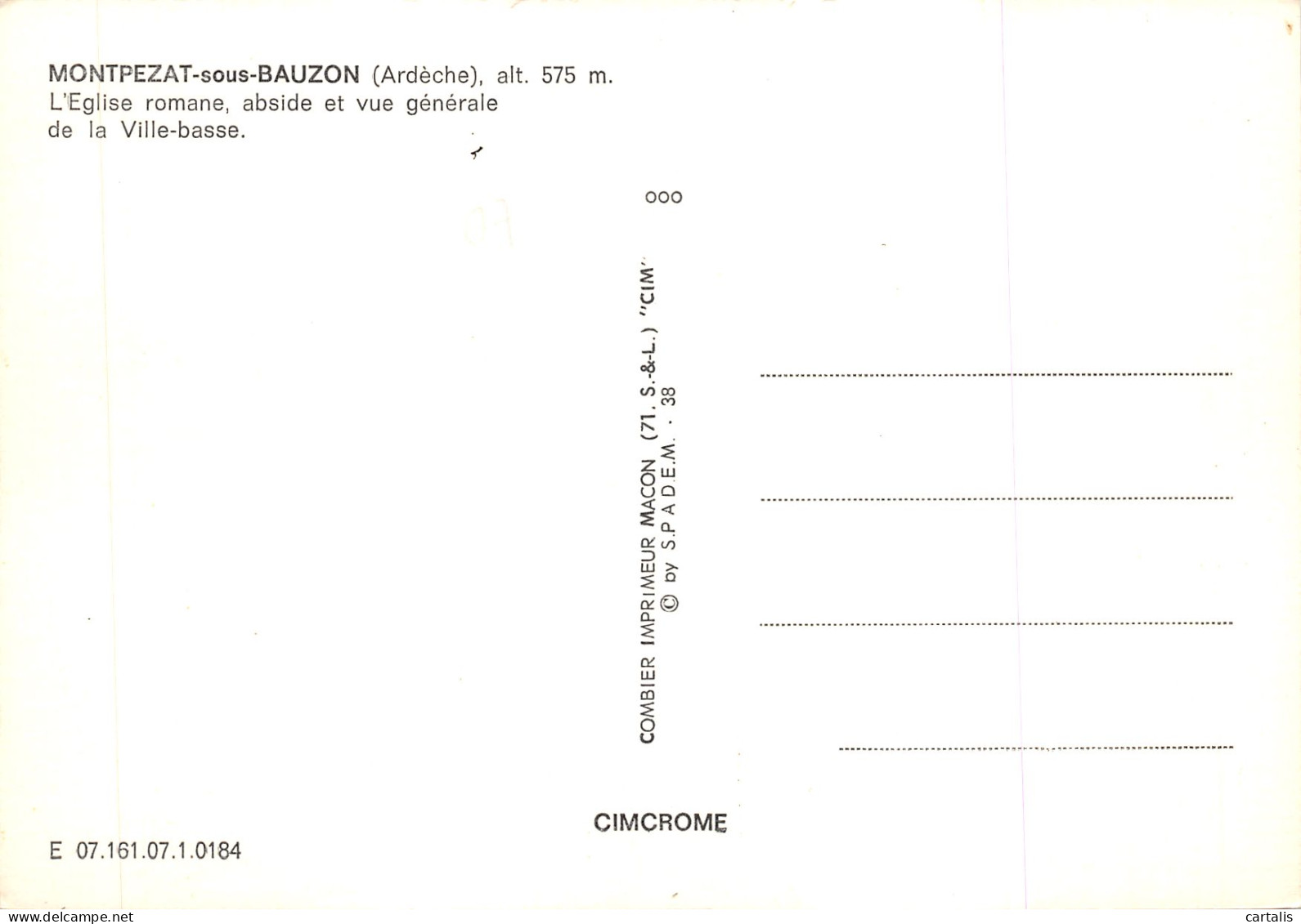 07-MONTPEZAT SOUS BAUZON-N 587-A/0093 - Other & Unclassified