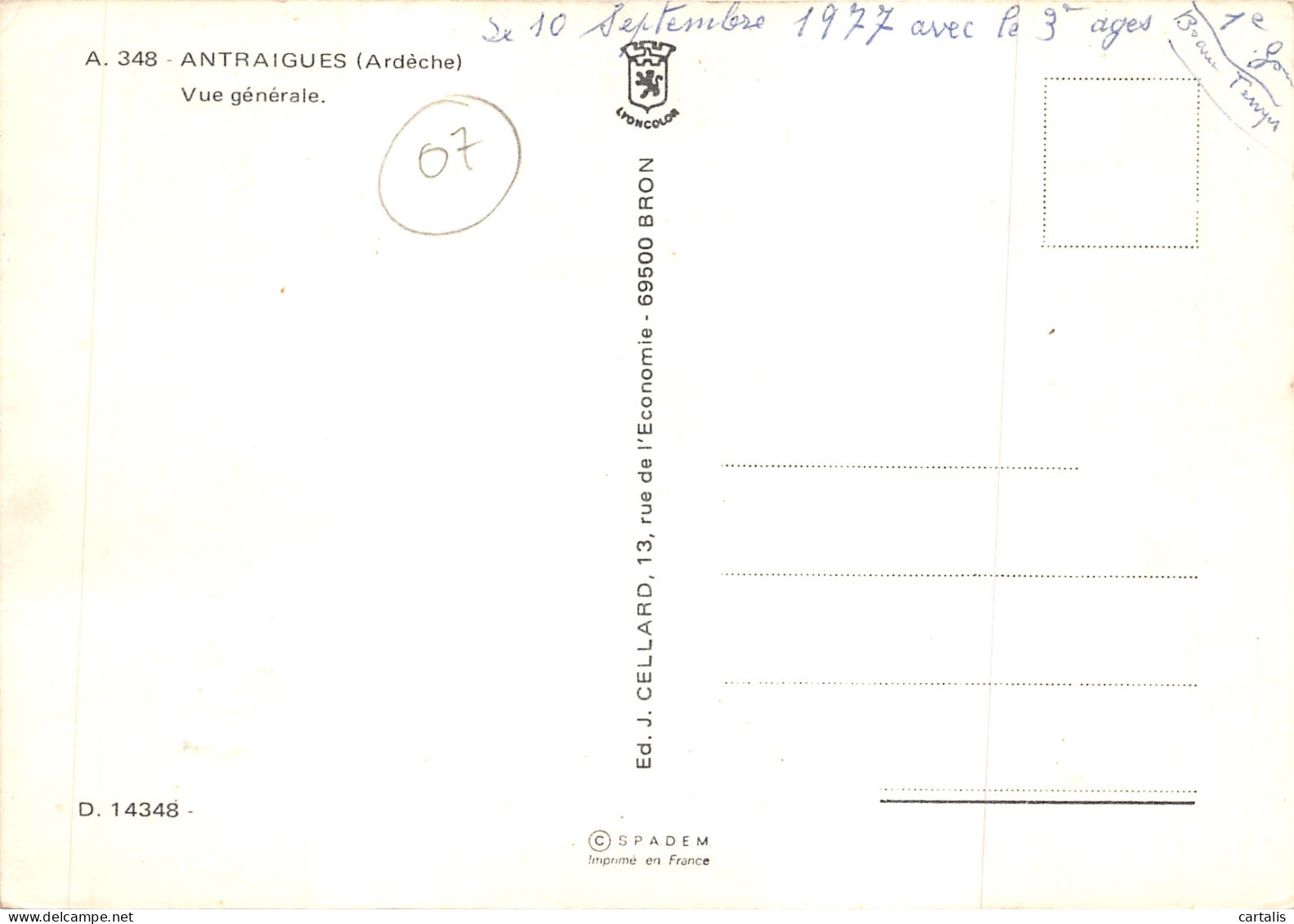 07-ANTRAIGUES-N 587-A/0059 - Other & Unclassified