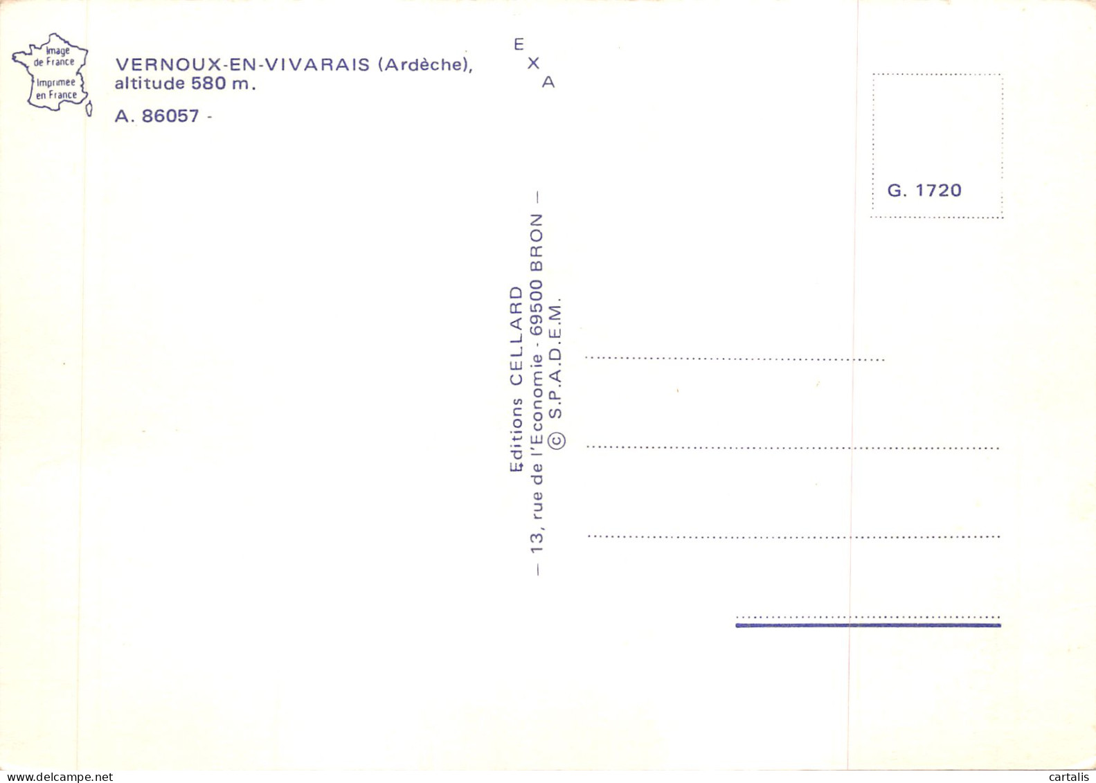 07-VERNOUX EN VIVARAIS-N 586-D/0369 - Vernoux