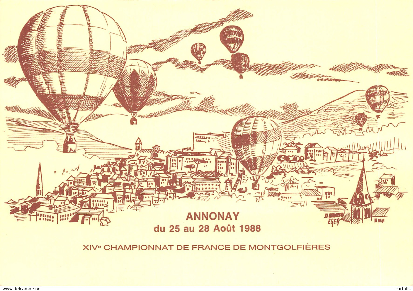 07-ANNONAY-CHAMPIONNAT DE France DE MONTGOLFIERES-N 586-D/0289 - Annonay