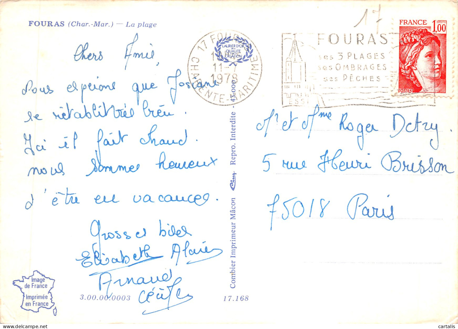 17-FOURAS-N 587-D/0341 - Fouras-les-Bains