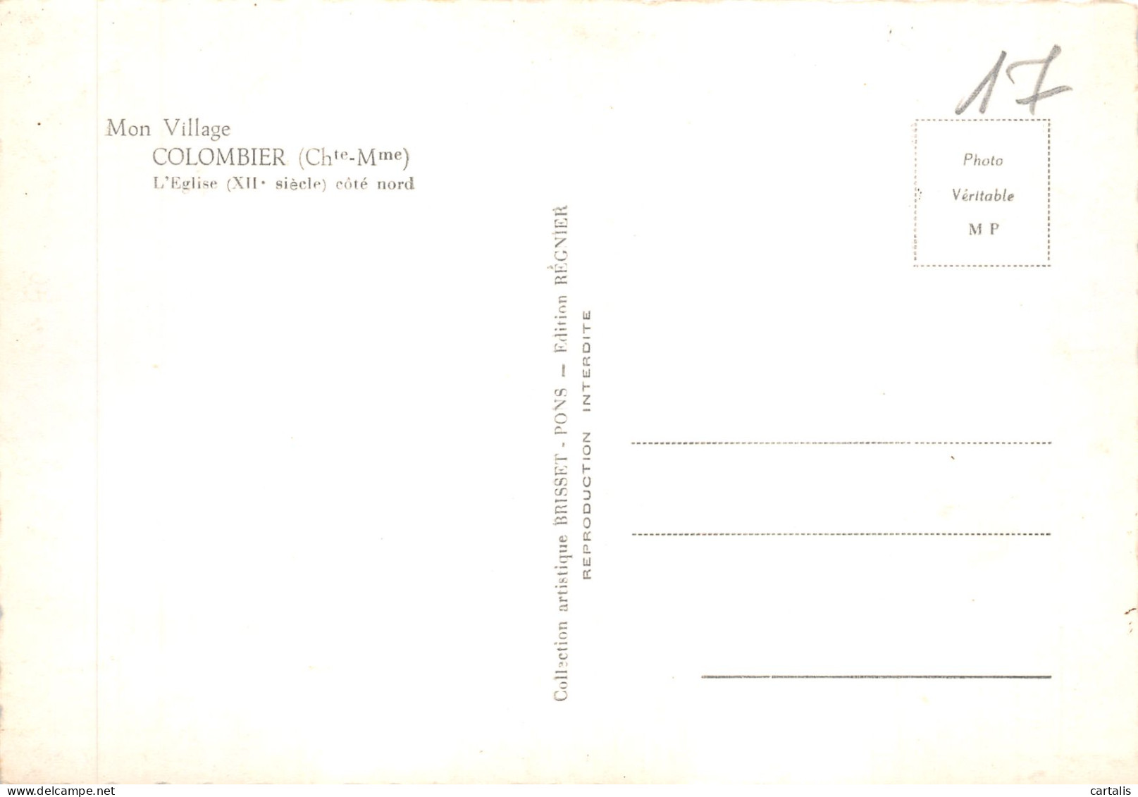 17-COLOMBIER-N 587-D/0229 - Other & Unclassified