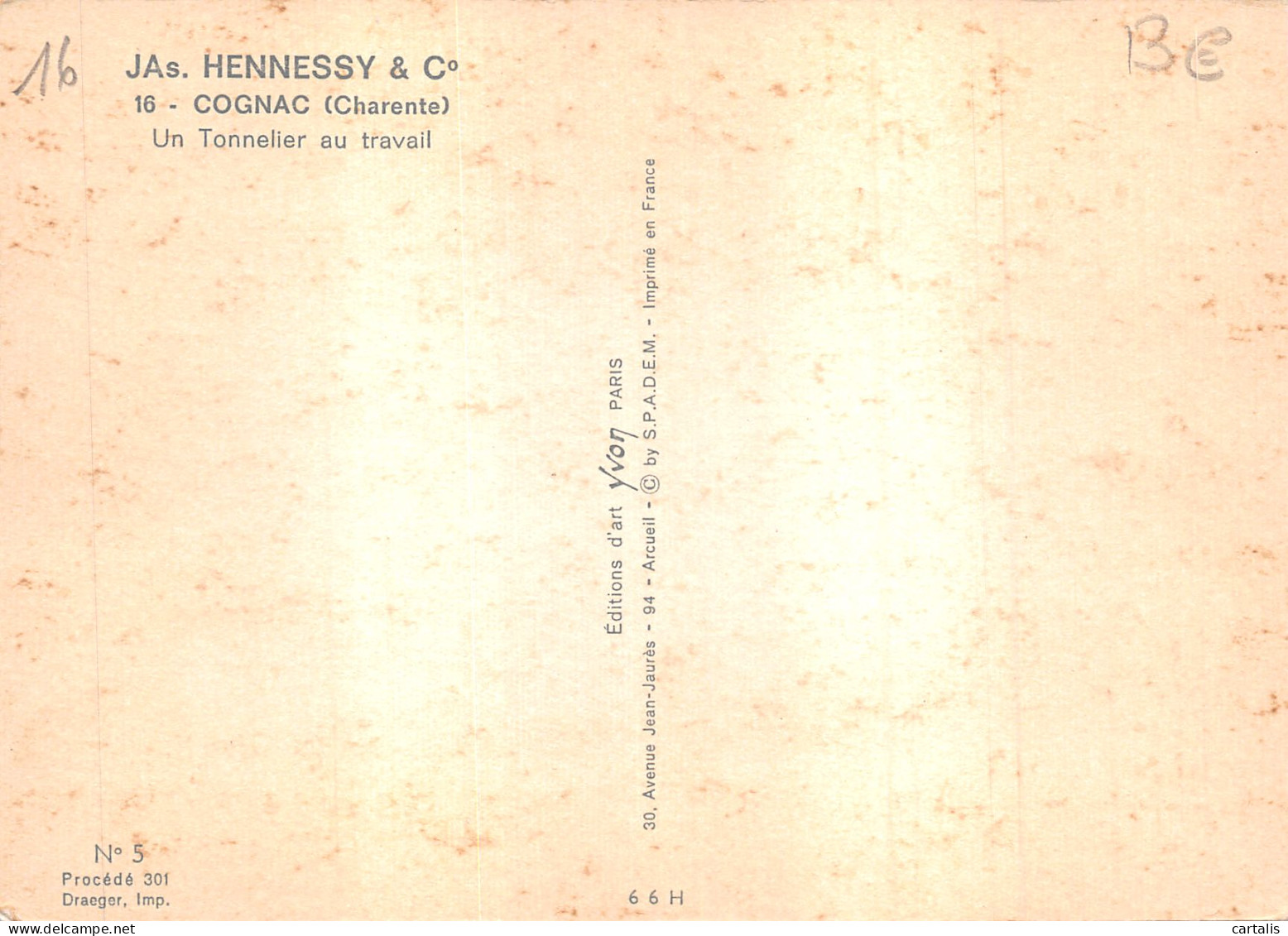 16-COGNAC-ETABLISSEMENTS HENNESSY-N 587-D/0213 - Cognac