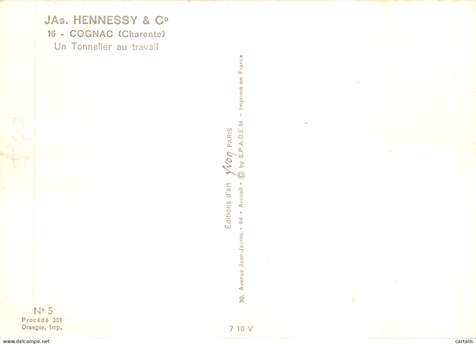 16-COGNAC-ETABLISSEMENTS HENNESSY-N 587-D/0069 - Cognac