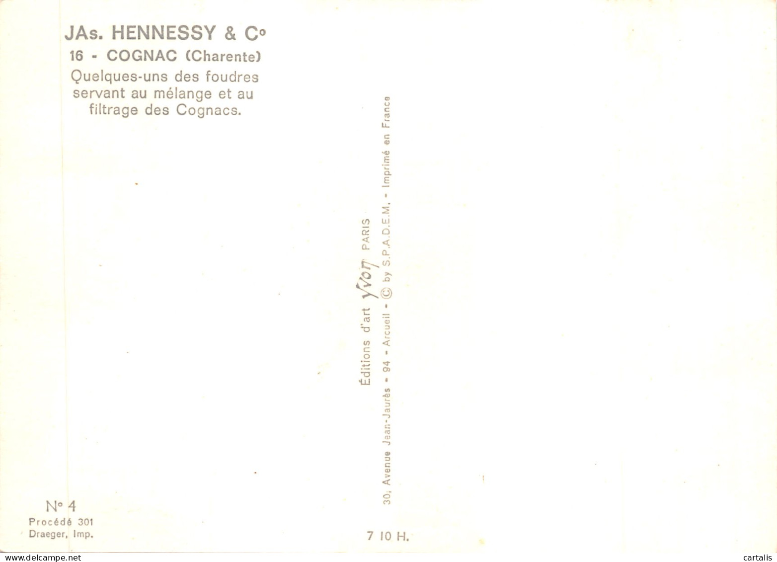 16-COGNAC-ETABLISSEMENTS HENNESSY-N 587-D/0067 - Cognac