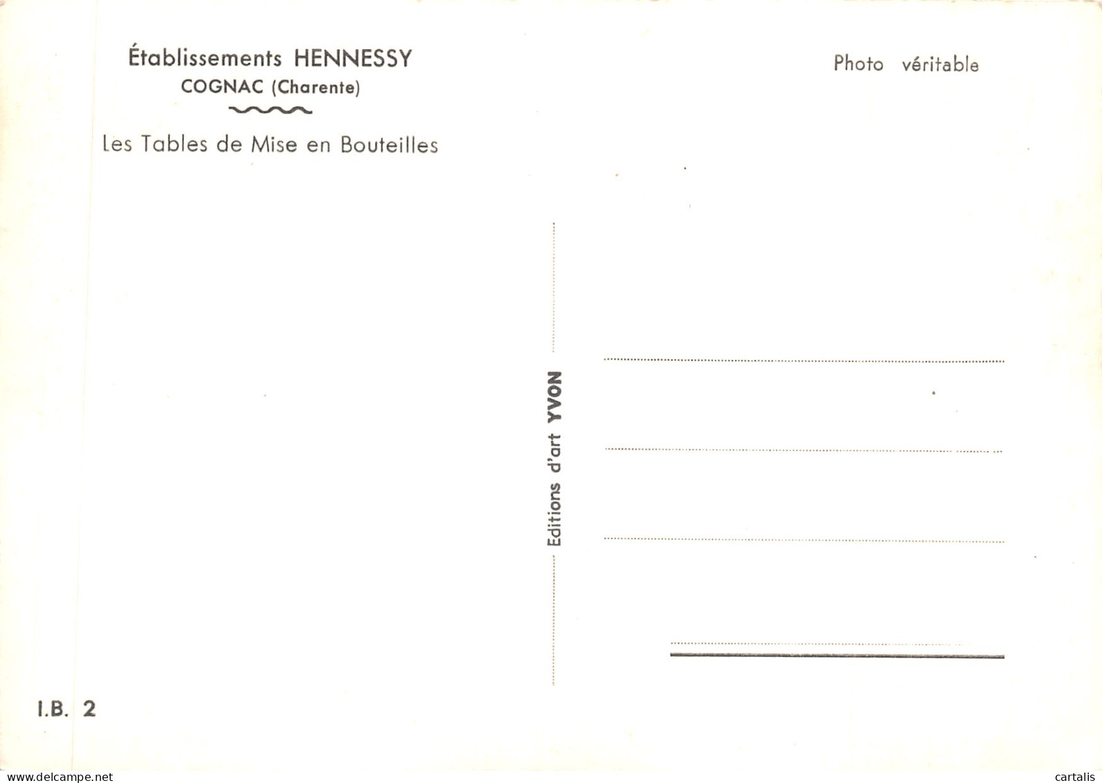 16-COGNAC-ETABLISSEMENTS HENNESSY-N 587-D/0061 - Cognac