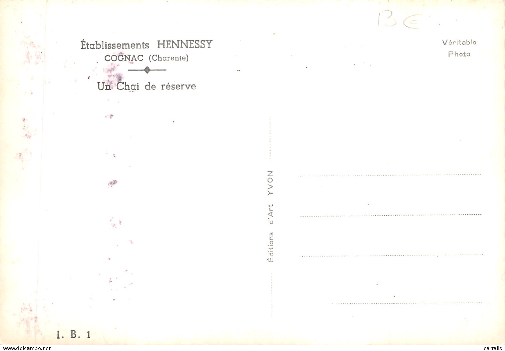 16-COGNAC-ETABLISSEMENTS HENNESSY-N 587-D/0063 - Cognac