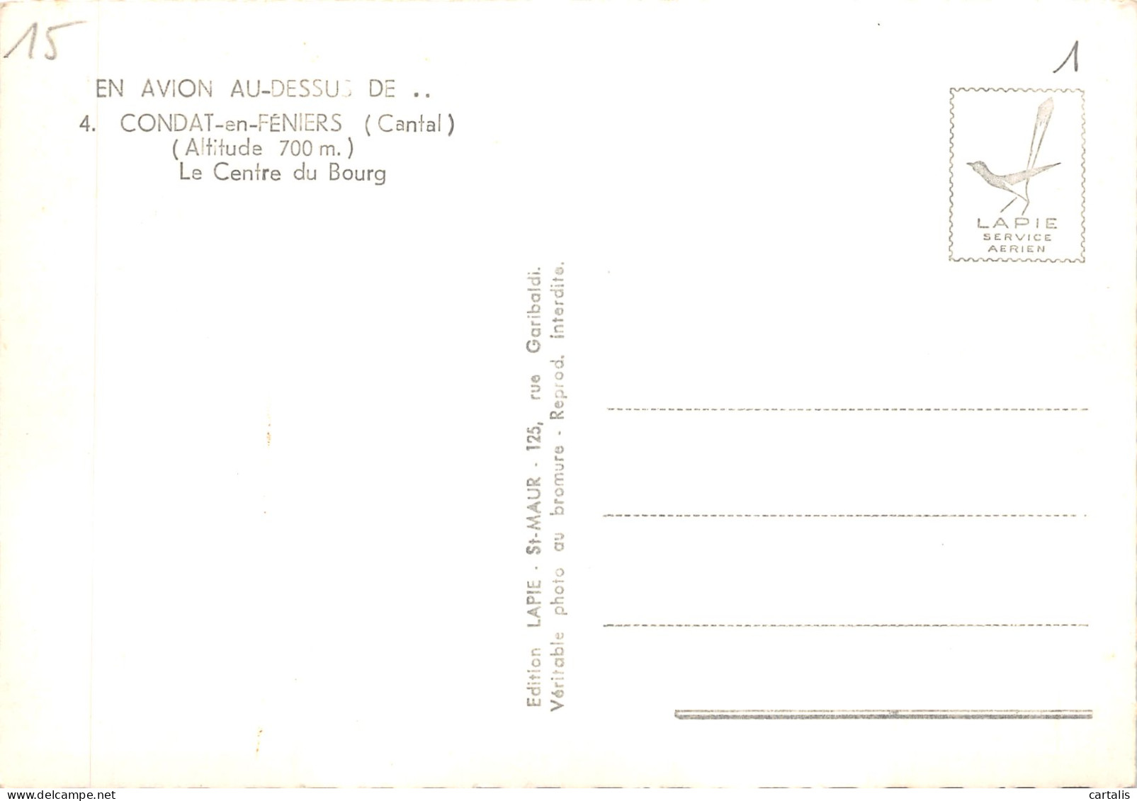 15-CONDAT EN FENIERS-N 587-C/0339 - Condat