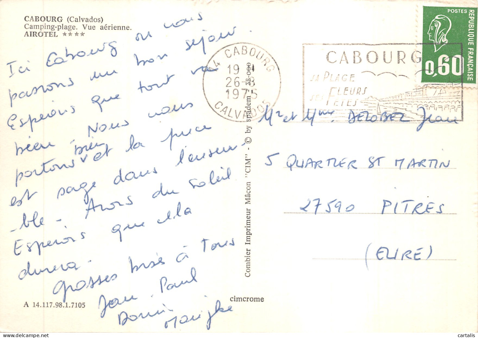 14-CABOURG-N 587-C/0185 - Cabourg